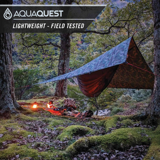 Safari Lightweight Tarp Camping Tarp AquaQuest Waterproof