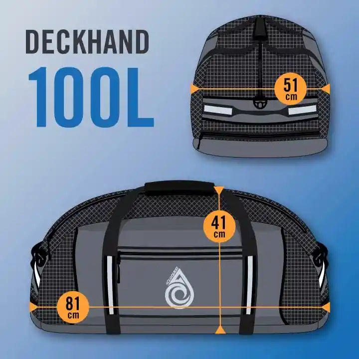 Deckhand Duffel 100L Duffel Bag   AquaQuest Waterproof